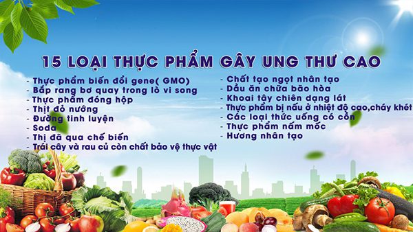 Than trong hon voi nhung thuc pham canh bao nguy co gay ung thu