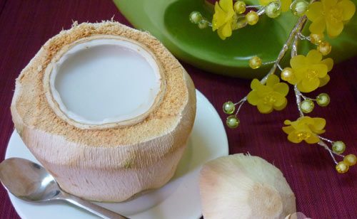 Món ăn thạch dừa rất tốt sức khỏe của bà bầu huyết áp bình thường
