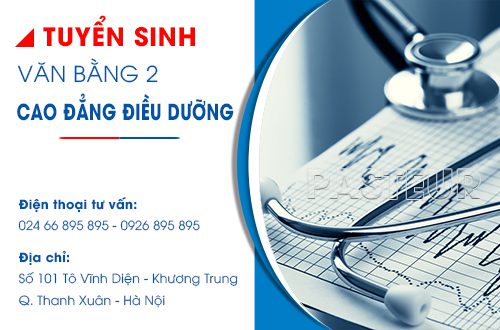 Thông báo tuyển sinh Văn bằng 2 Cao đẳng Điều dưỡng năm 2019