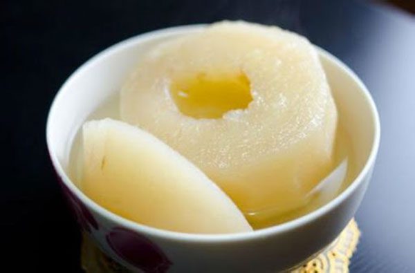 Lê hấp đường phèn tác dụng điều trị viêm phế quản