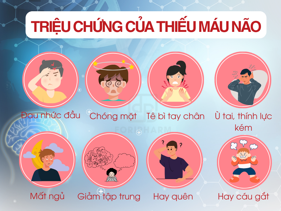 Triệu chứng thiếu máu lên não