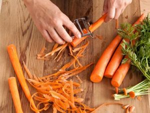 Vỏ cà rốt giàu về lượng đường và các loại vitamin
