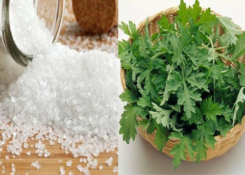 Ngải cứu trắng nướng nóng trườm chỗ đau khớp